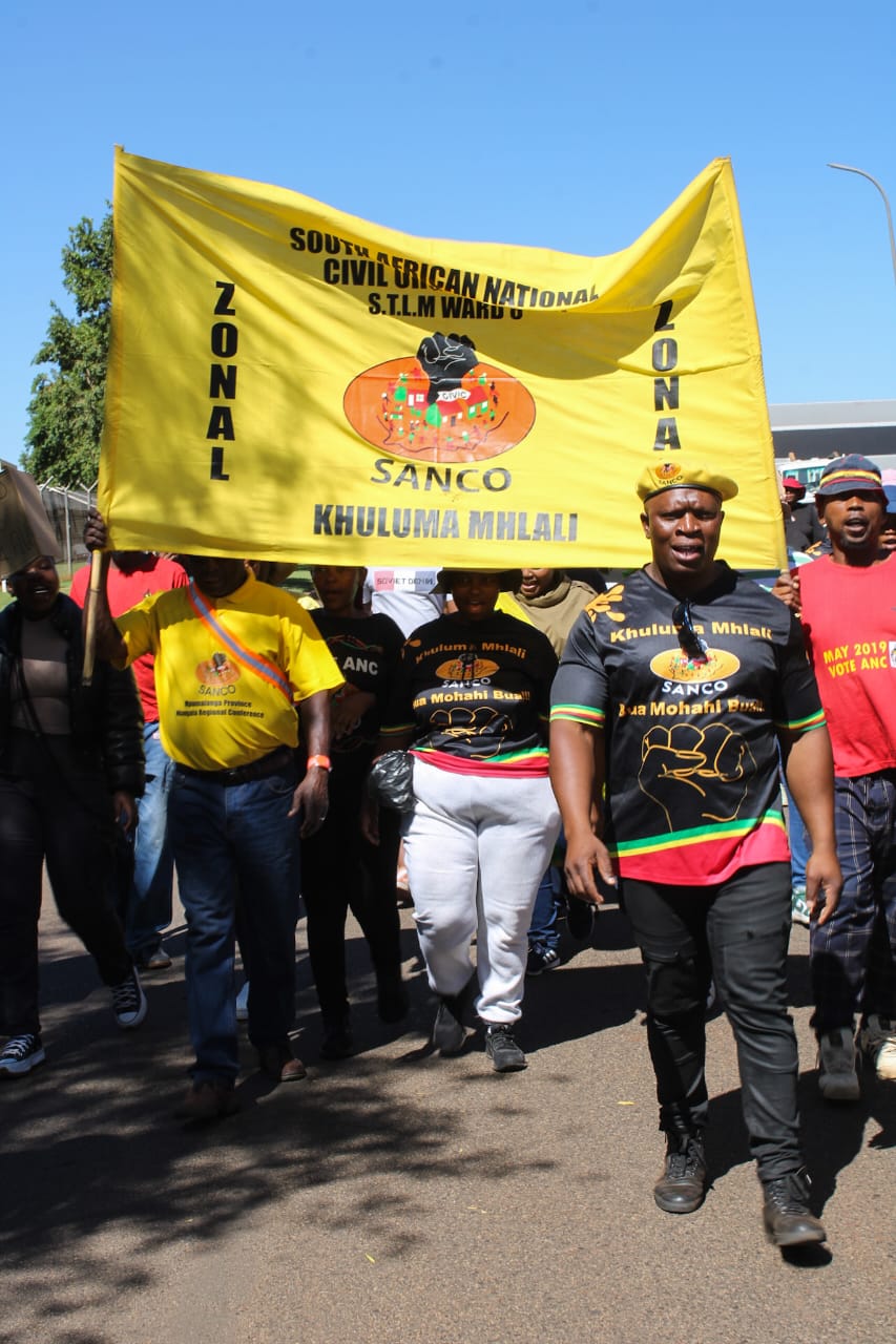 SANCO leads Middelburg communities in fight against joblessness