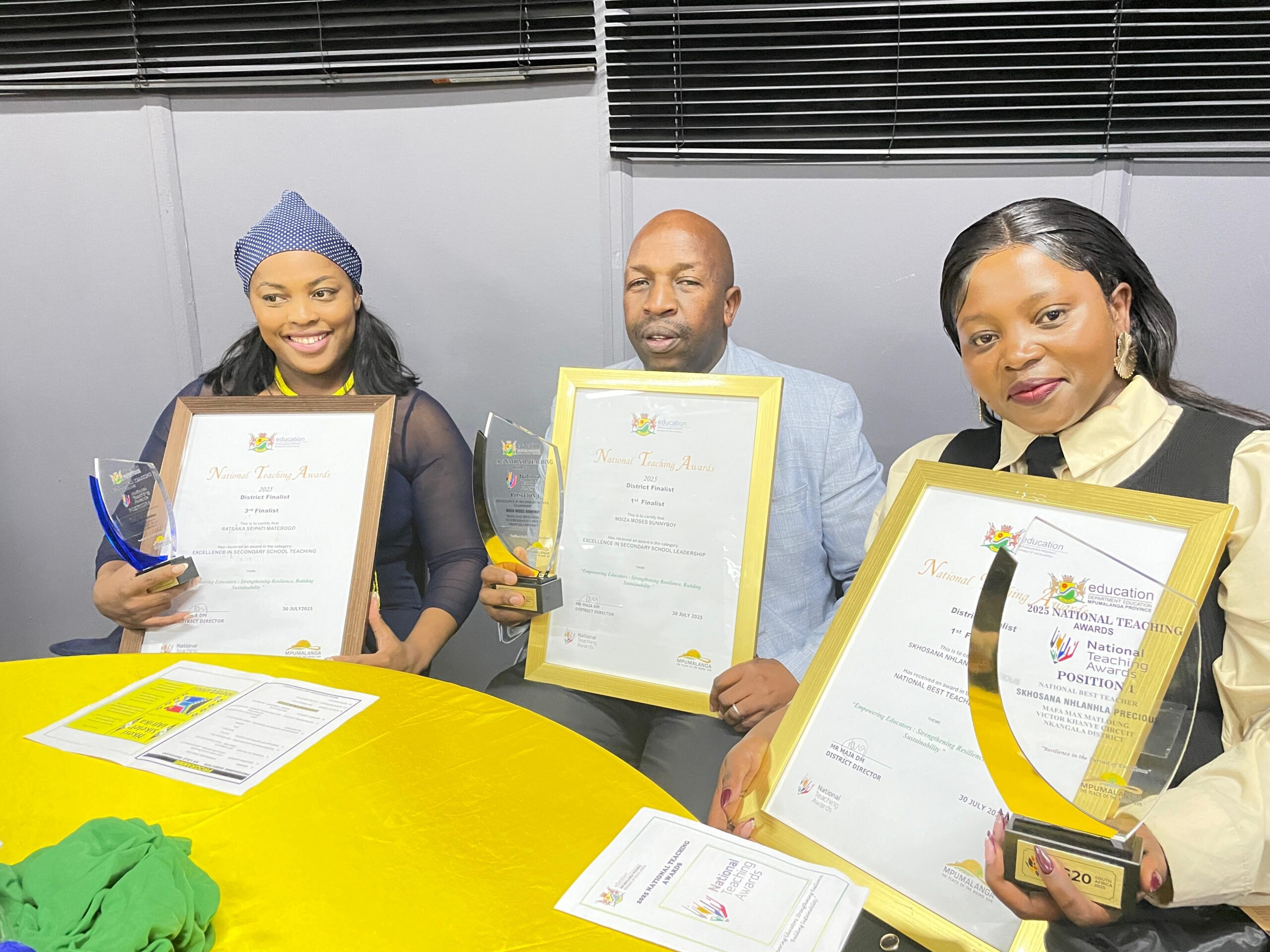 Mafa Max School Principal Msiza reflects on receiving Prestigious Teacher’s Award