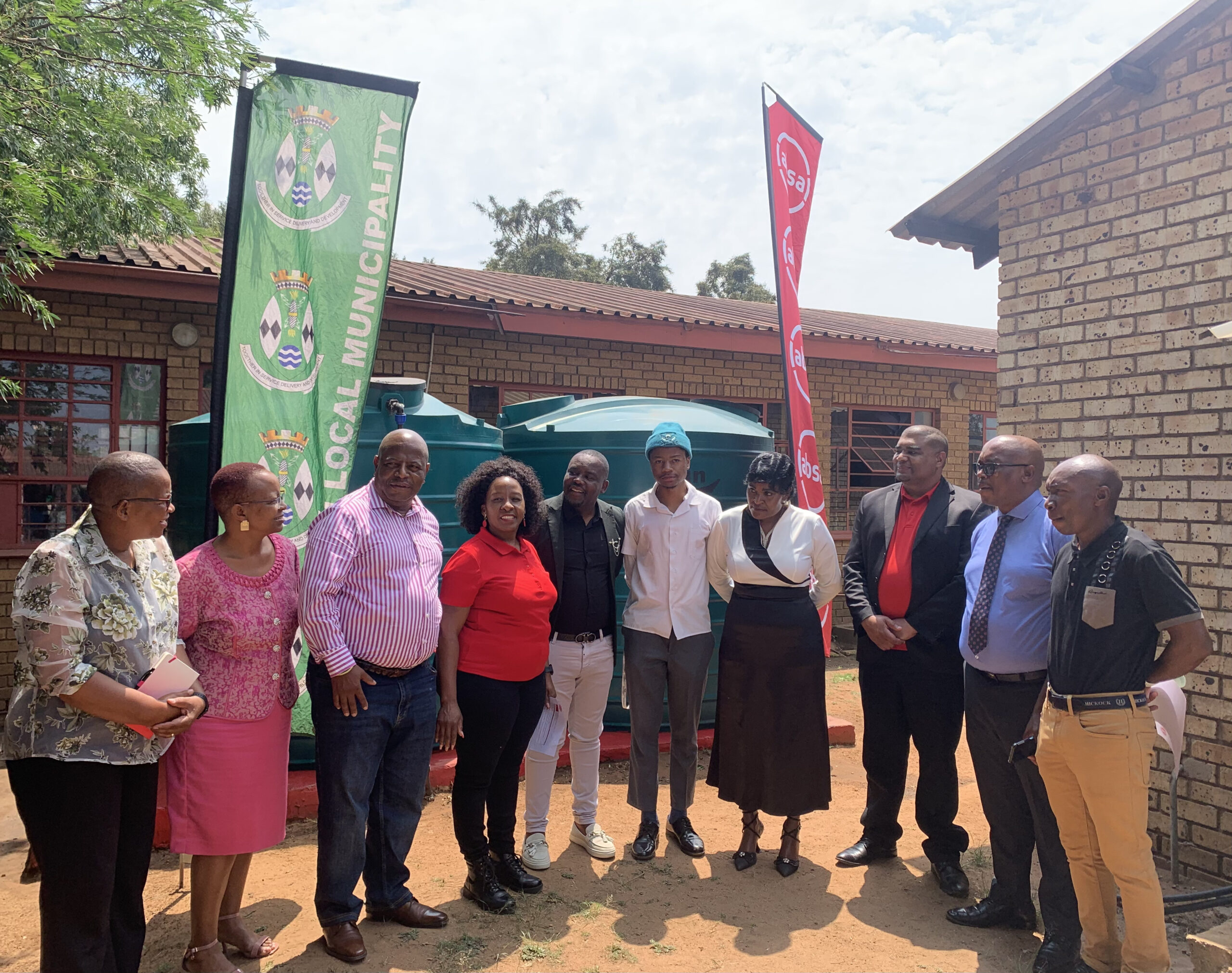 Absa donates JoJo tanks, but this exposes Emalahleni municipality’s shortfall in service delivery