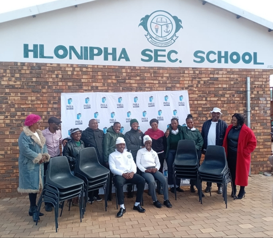 Hlonipha Secondary receives classroom furniture boost
